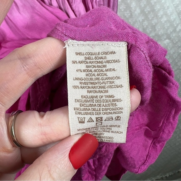 Free People Pink White Sun Up Tie Dye Tunic Top - Picture 6 of 10